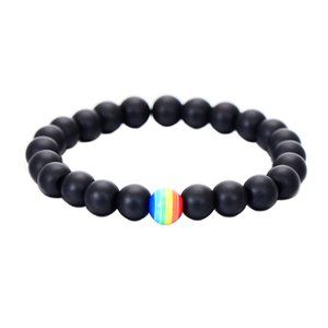Gay Pride Rainbow Pop Beaded Bracelet